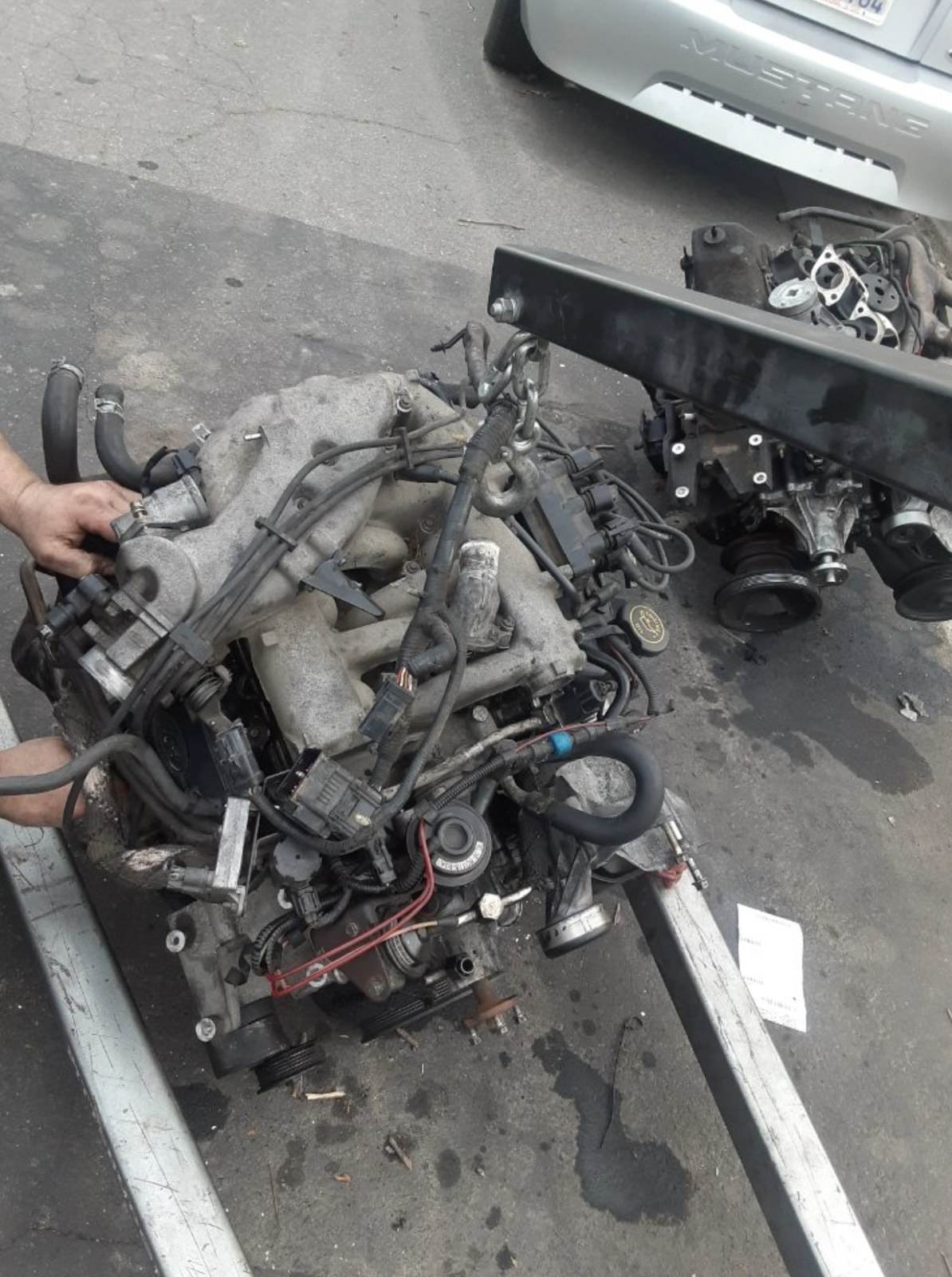 Anaheim mobile mechanic engine service in progress